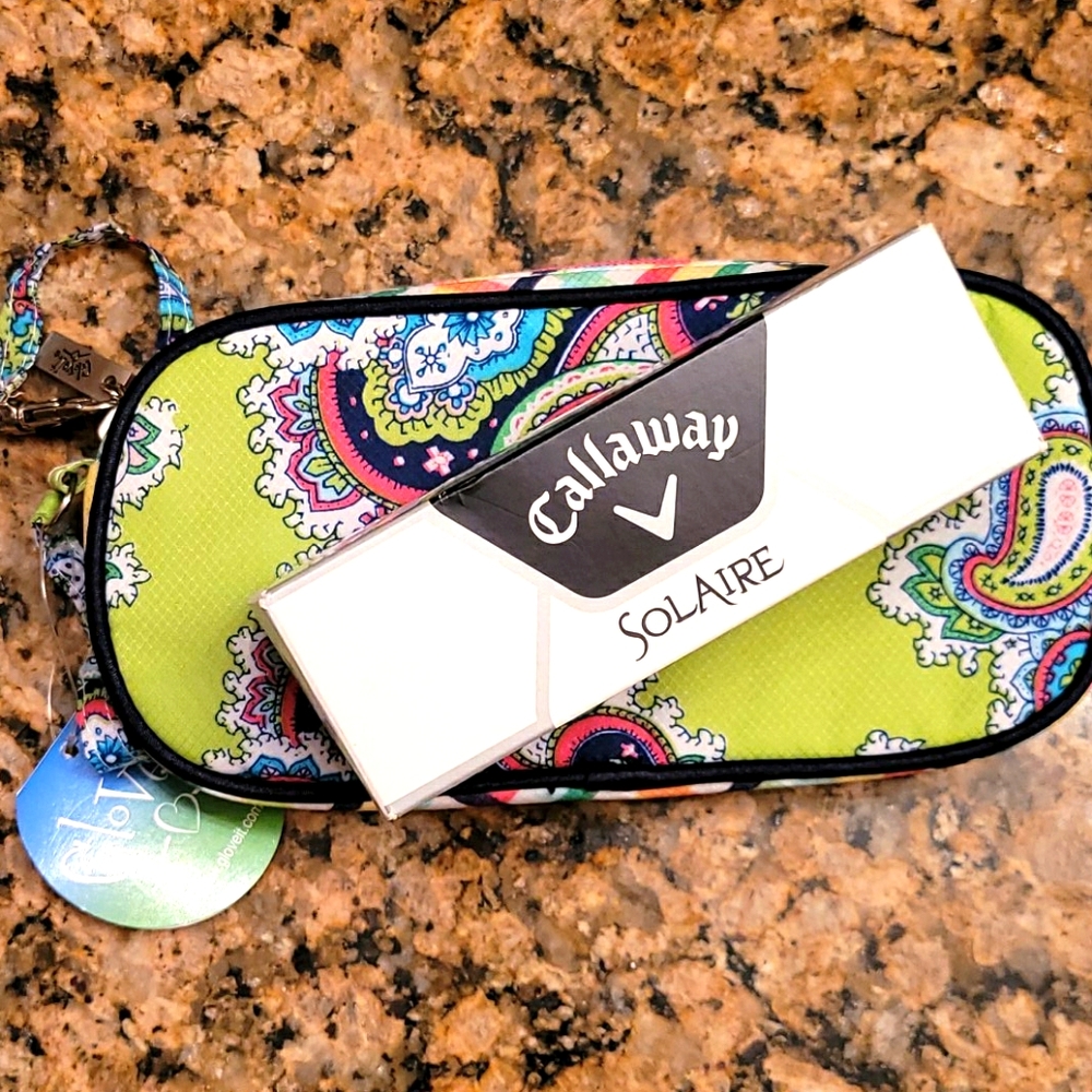 Women's Golf Glove holder and Golf Balls